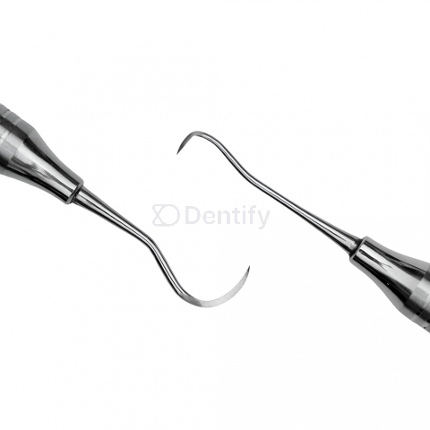 Dental Sickle Scaler Jacquette U15/33 Anterior Double-End 10mm Handle